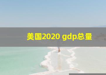 美国2020 gdp总量